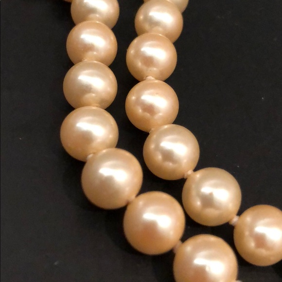 VINTAGE PEARLS PEARLS PEARLS! GORGEOUS CHAMPAGNE - Picture 4 of 4